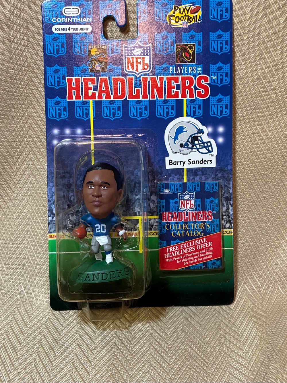 Barry Sanders 1996 NFL Headliners Figure - Detroit Lions